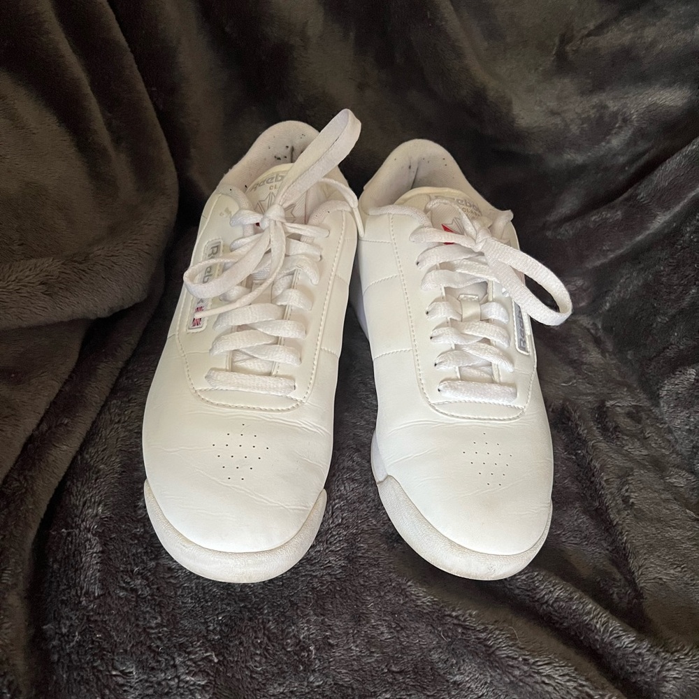 White leather Reebok Princess Classics